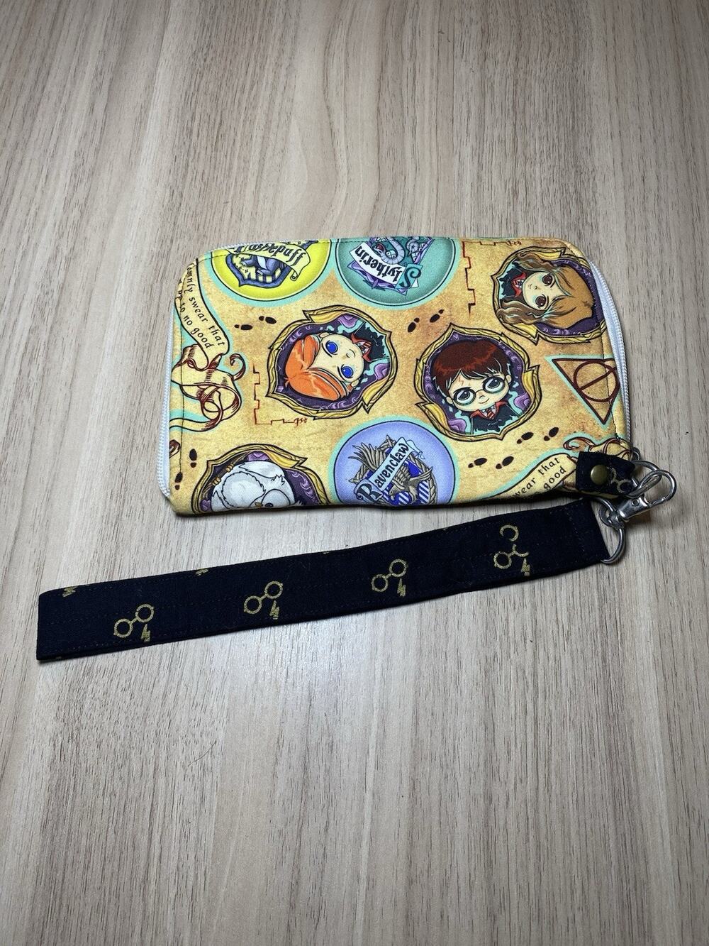 Custom Handmade Harry Potter Removable Loop Key Fob Cotton Wristlet